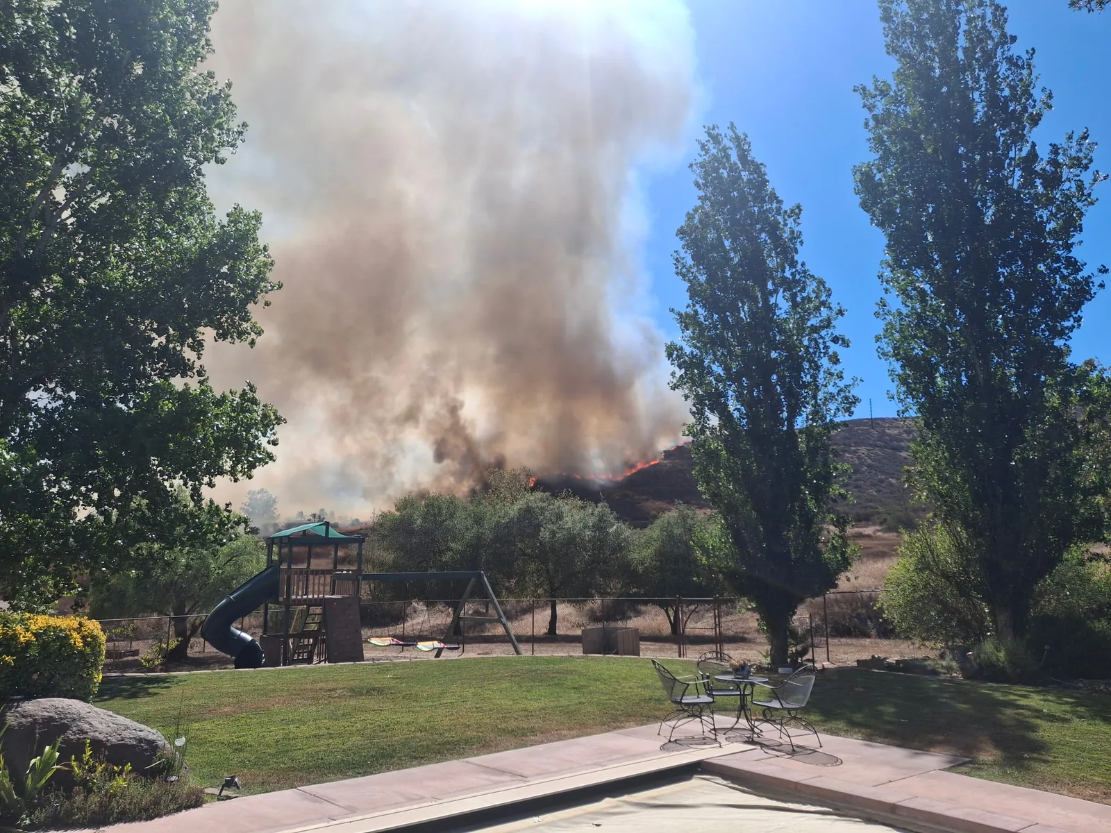Wildfire Near Homes